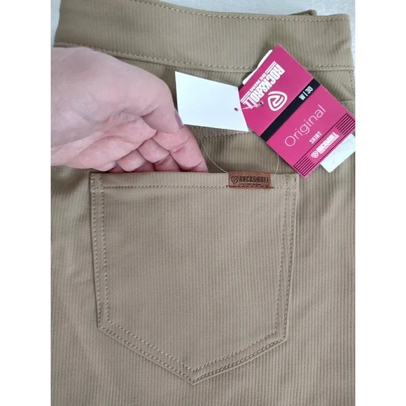 Rock & Roll Fringe Mini Skirt Tan Size 32 - Picture 8 of 11